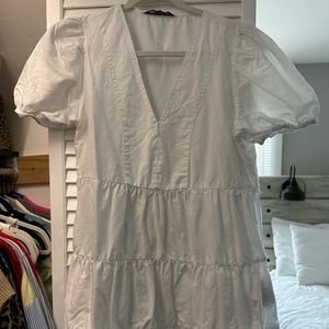 Zara White Summer Dress